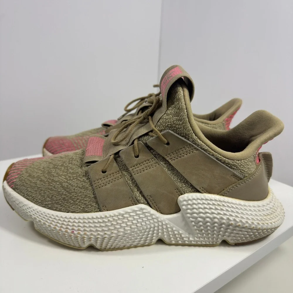 adidas Prophere J Sneaker‎ Big Girls Size 5.5Y Khaki Pink Chunky Upper AQ0508